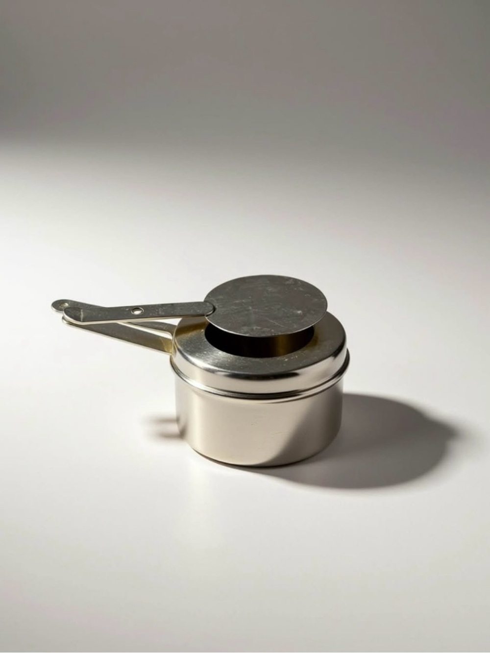 Lot of 6 - Stainless Steel Buffet Fuel Holder with Flame Dampener Lid